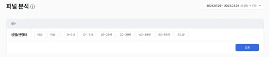 세그먼트별 퍼널 비교 화면